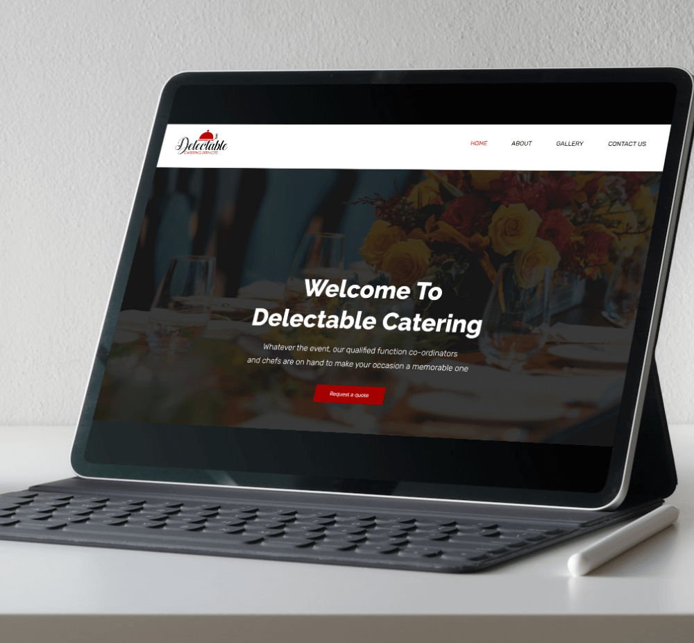 Website design Catering company
