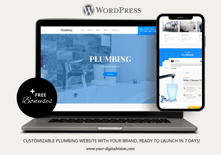 Plumbing Wordpress website template